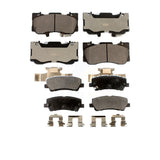 Front Rear Ceramic Brake Pads Kit For 2022 Ford Mustang 5.0L 2.3L With 4 Piston Caliper KTC-100590