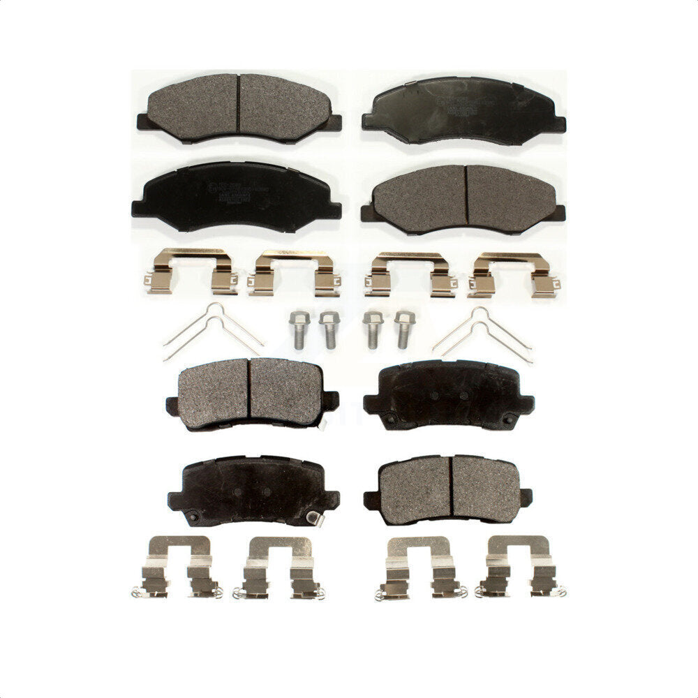 Front Rear Ceramic Brake Pads Kit For 2018-2023 Honda Odyssey KTC-100601