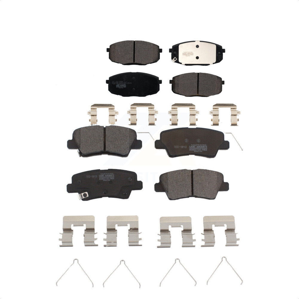 Front Rear Ceramic Brake Pads Kit For Kia Soul Forte Hyundai Elantra GT Kona Forte5 KTC-100602