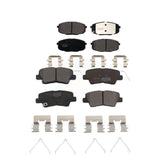 Front Rear Ceramic Brake Pads Kit For Kia Soul Forte Hyundai Elantra GT Kona Forte5 KTC-100602