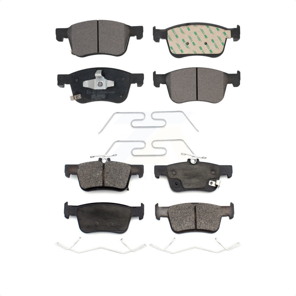 Front Rear Ceramic Brake Pads Kit For Honda Accord Civic KTC-100603