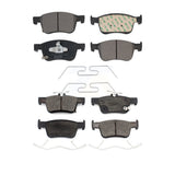 Front Rear Ceramic Brake Pads Kit For Honda Accord Civic KTC-100603