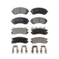 Front Rear Ceramic Brake Pads Kit For Buick Rendezvous Chevrolet Venture Pontiac Montana Aztek Oldsmobile Silhouette KTC-100606