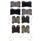 Front Rear Ceramic Brake Pads Kit For Lexus LS460 LS500 LS600h LS500h KTC-100609