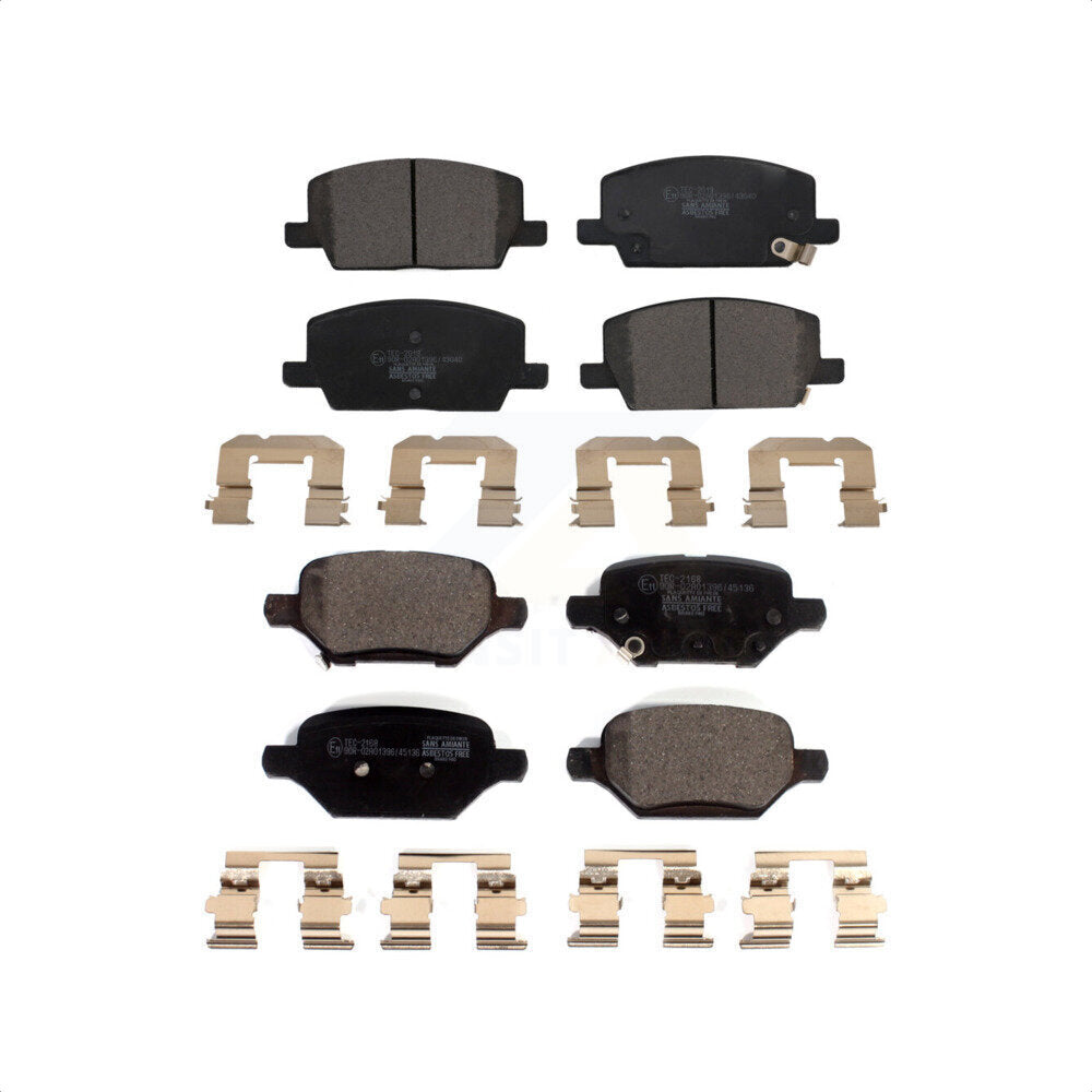 Front Rear Ceramic Brake Pads Kit For 2018-2022 Chevrolet Trax Buick Encore KTC-100611
