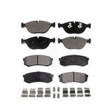 Front Rear Ceramic Brake Pads Kit For 2000 Mercedes-Benz C43 AMG KTC-100614