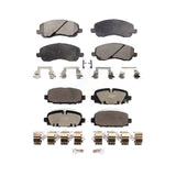 Front Rear Ceramic Brake Pads Kit For 2017 Jeep Compass With Code BR3 KTC-100617