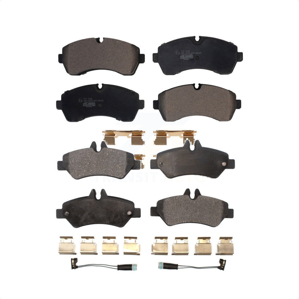 Front Rear Ceramic Brake Pads Kit For Sprinter 3500 Freightliner Dodge Mercedes-Benz KTC-100629