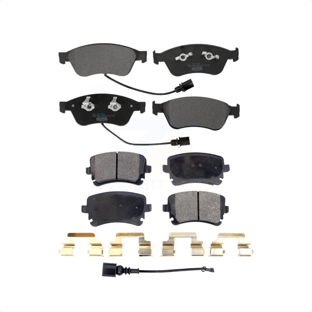 Front Rear Ceramic Brake Pads Kit For Audi A8 Quattro Volkswagen Phaeton S8 S6 KTC-100632