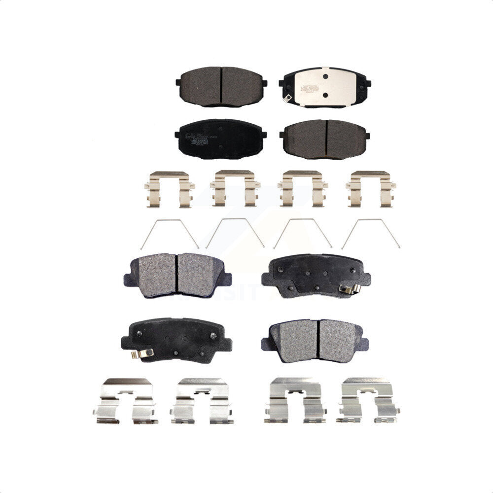 Front Rear Ceramic Brake Pads Kit For 2014-2016 Kia Soul KTC-100633