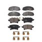 Front Rear Ceramic Brake Pads Kit For Jeep Gladiator Wrangler KTC-100653