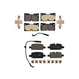Front Rear Ceramic Brake Pads Kit For Chevrolet Silverado 1500 GMC Sierra Cadillac Tahoe Yukon Escalade Suburban XL ESV LTD Limited KTC-100659