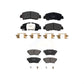 Front Rear Ceramic Brake Pads Kit For 2018-2020 2022 Mitsubishi Eclipse Cross With Electric Parking KTC-100660