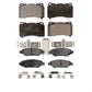 Front Rear Ceramic Brake Pads Kit For Cadillac CTS With Brembo Calipers KTC-100661