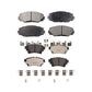 Front Rear Ceramic Brake Pads Kit For 2019 Toyota Corolla 1.8L With Electric Parking KTC-100662