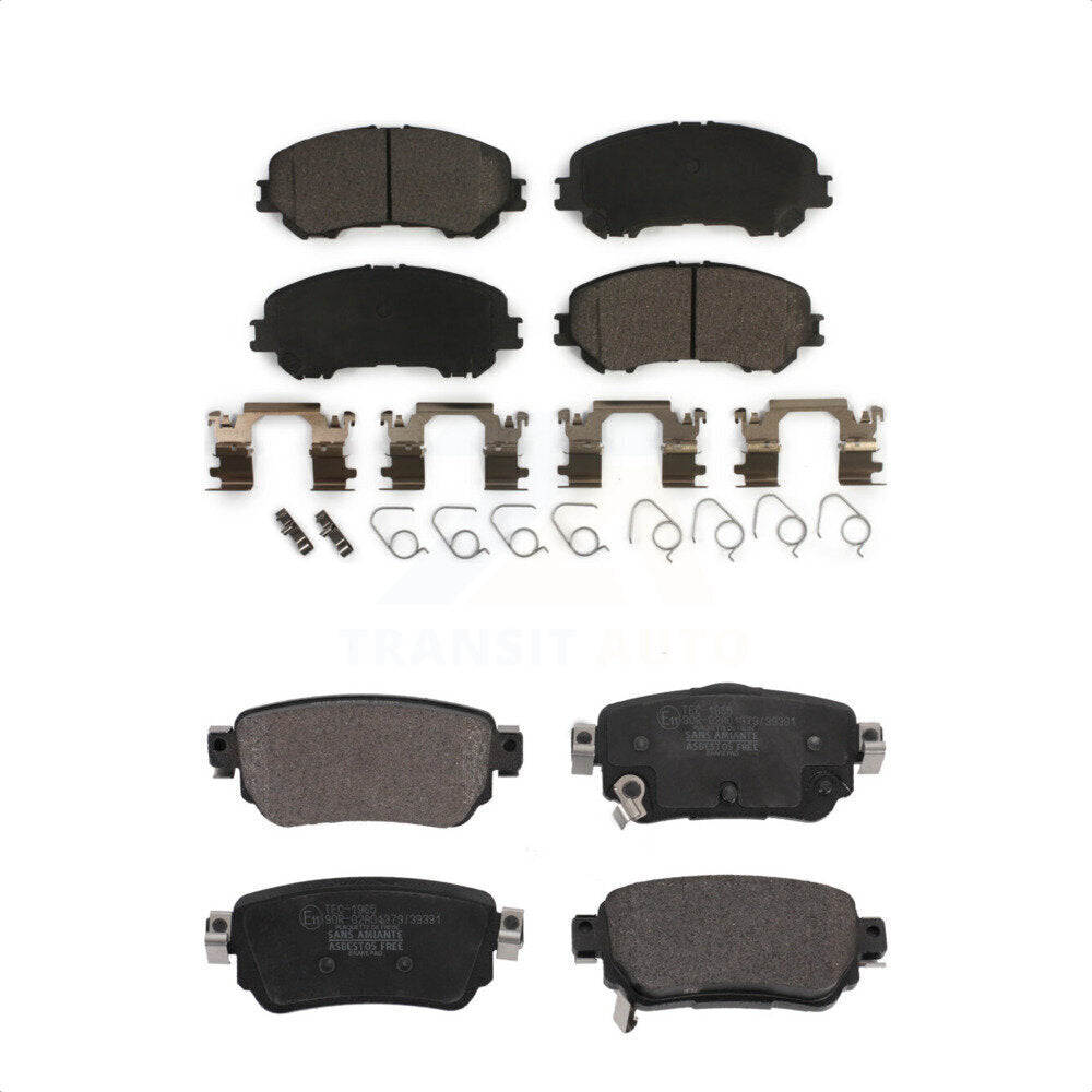 Front Rear Ceramic Brake Pads Kit For Nissan Rogue Sport Qashqai With Electric Parking KTC-100664