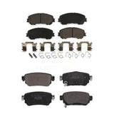 Front Rear Ceramic Brake Pads Kit For Nissan Rogue Sport Qashqai With Electric Parking KTC-100664