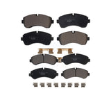 Front Rear Ceramic Brake Pads Kit For Freightliner Sprinter 3500 Mercedes-Benz 4500 3500XD KTC-100667