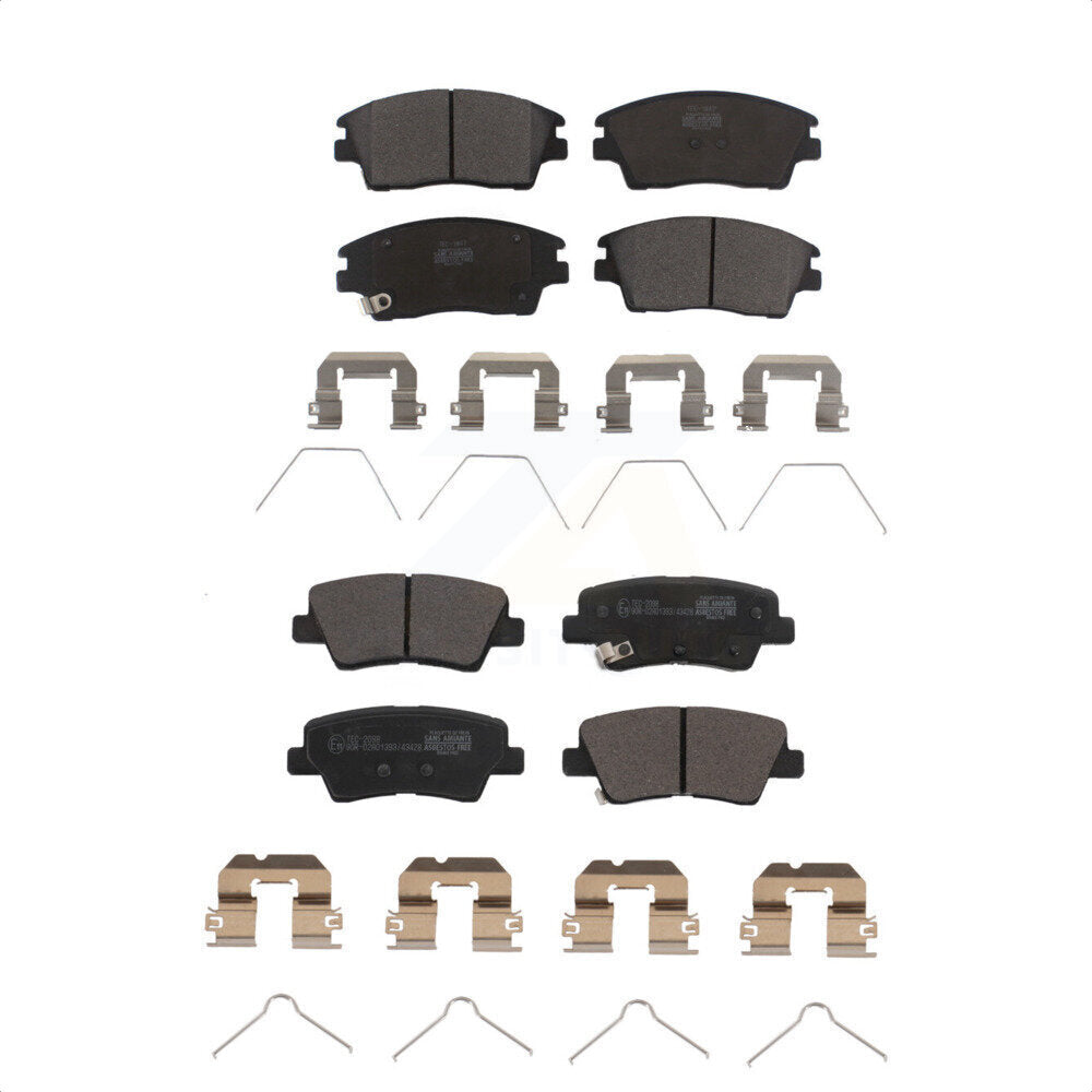 Front Rear Ceramic Brake Pads Kit For Kia Sportage Hyundai Tucson With Electric Parking KTC-100669