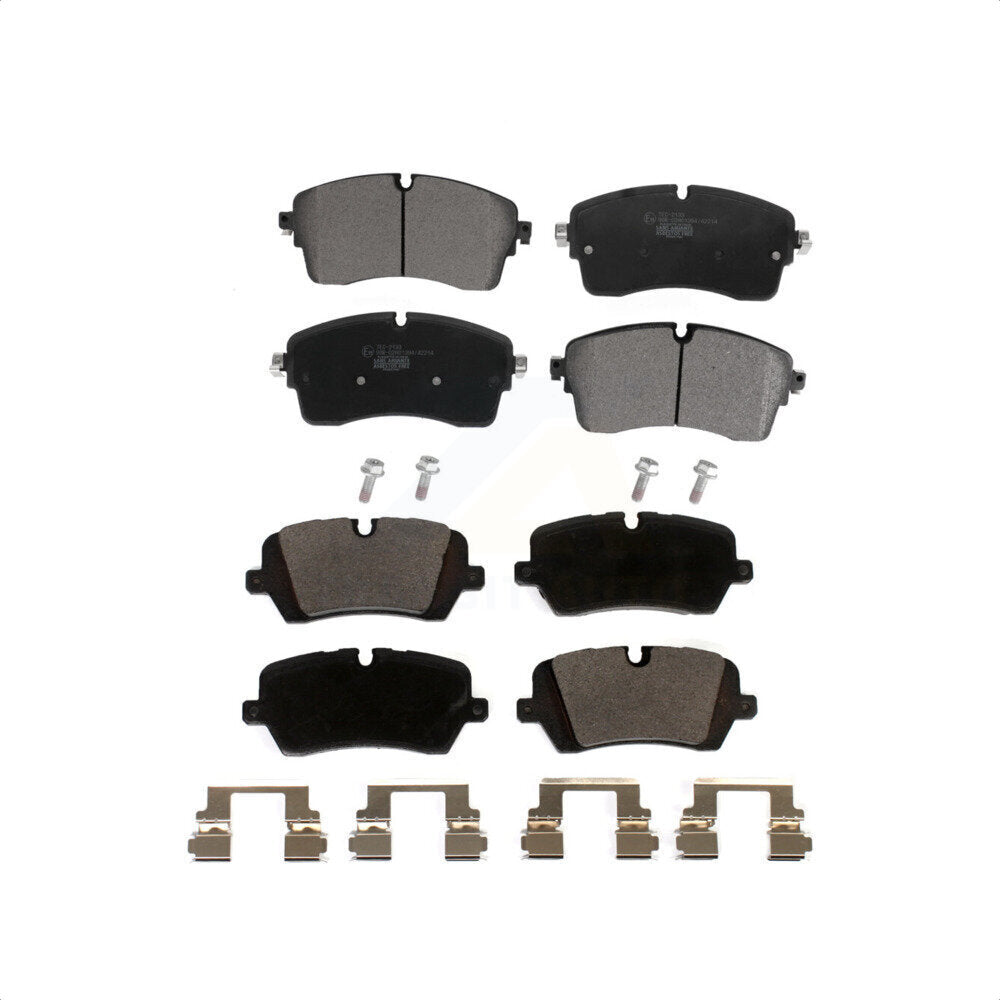 Front Rear Ceramic Brake Pads Kit For 2018 Land Rover Range 3.0L with DIESEL engine With Dual Piston Caliper KTC-100672