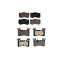 Front Rear Ceramic Brake Pads Kit For 2016-2017 Mercedes-Benz C63 AMG S With Composite Brakes KTC-100682