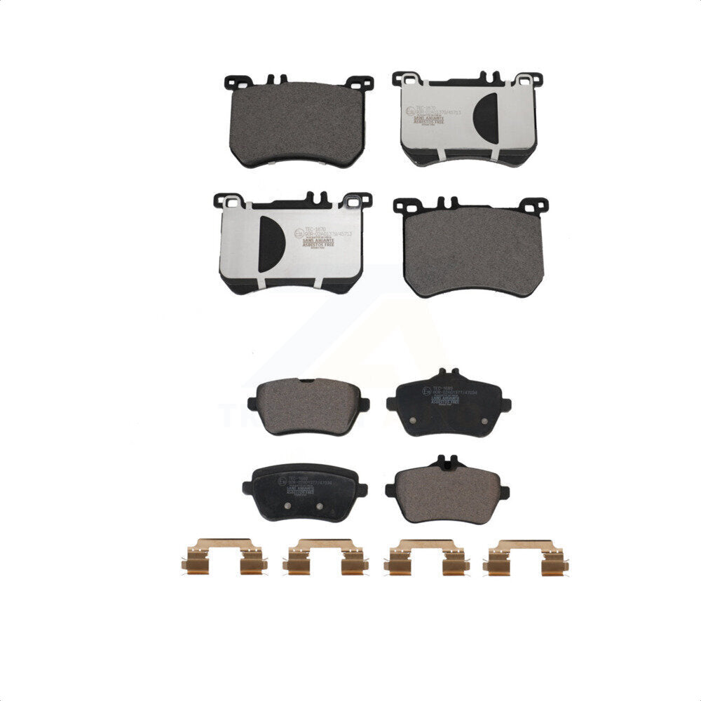 Front Rear Ceramic Brake Pads Kit For Mercedes-Benz SL550 SL400 SL450 Without Sport Package KTC-100692