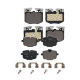 Front Rear Ceramic Brake Pads Kit For BMW X3 X5 530i xDrive X7 530e 740i X4 640i Gran Turismo 740e 540i 840i Coupe KTC-100704