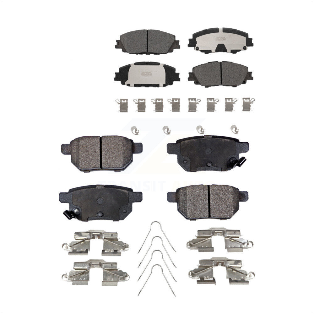 Front Rear Ceramic Brake Pads Kit For Toyota Corolla Prius Prime KTC-100706