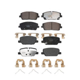 Front Rear Ceramic Brake Pads Kit For Kia Telluride Hyundai Palisade KTC-100708