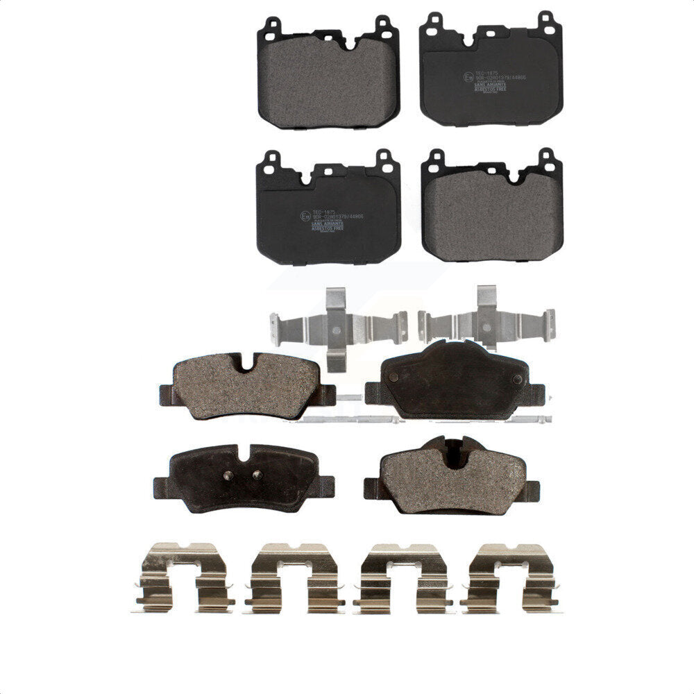 Front Rear Ceramic Brake Pads Kit For 2015 Mini Cooper S John Works with 2.0L With 5 Lug Wheels KTC-100715