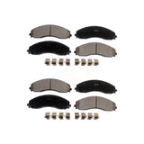 Front Rear Ceramic Brake Pads Kit For Ford F-450 Super Duty F-550 F-600 KTC-100725