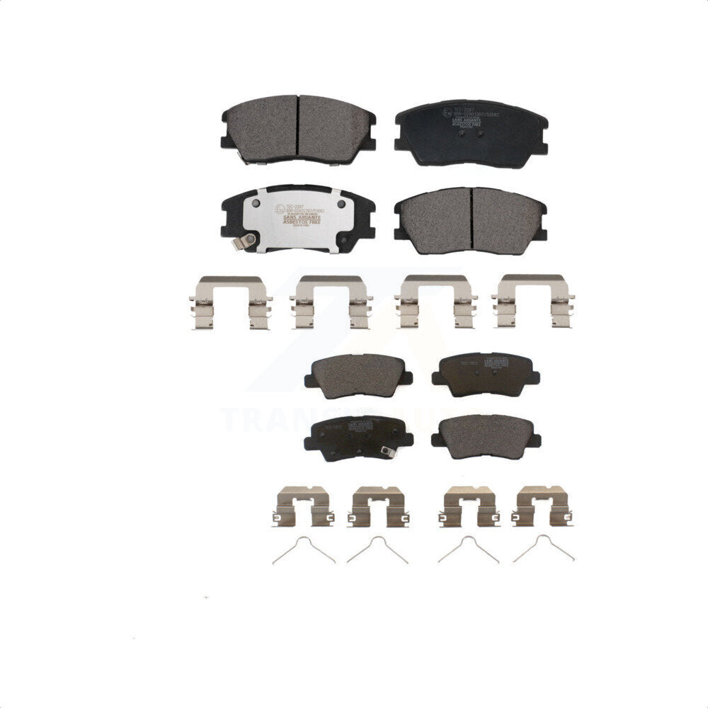 Front Rear Ceramic Brake Pads Kit For 2020-2022 Kia Soul Turbocharged KTC-100726