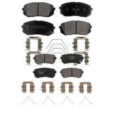 Front Rear Ceramic Brake Pads Kit For Hyundai Kona Kia Seltos KTC-100728