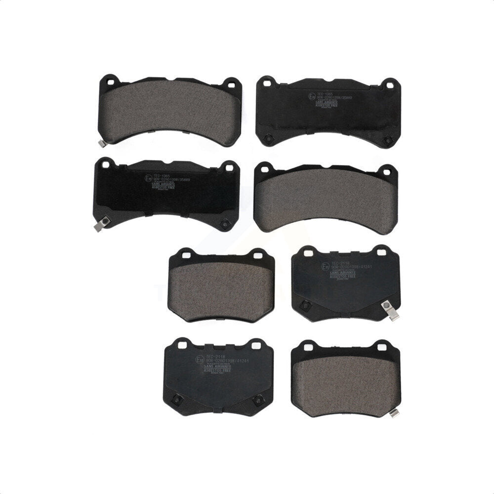 Front Rear Ceramic Brake Pads Kit For 2018-2021 Subaru WRX STI KTC-100733