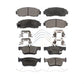 Front Rear Ceramic Brake Pads Kit For 2021-2022 Acura TLX KTC-100734