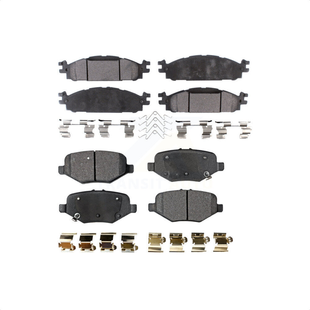 Front Rear Ceramic Brake Pads Kit For 2016 Ford Explorer Base With Heavy Duty Brakes KTC-100742