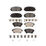 Front Rear Ceramic Brake Pads Kit For 2020-2022 Toyota Corolla FULL HYBRID EV-GAS (FHEV) engine With Electric Parking KTC-100745