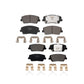 Front Rear Ceramic Brake Pads Kit For Kia Stinger Genesis G70 KTC-100747