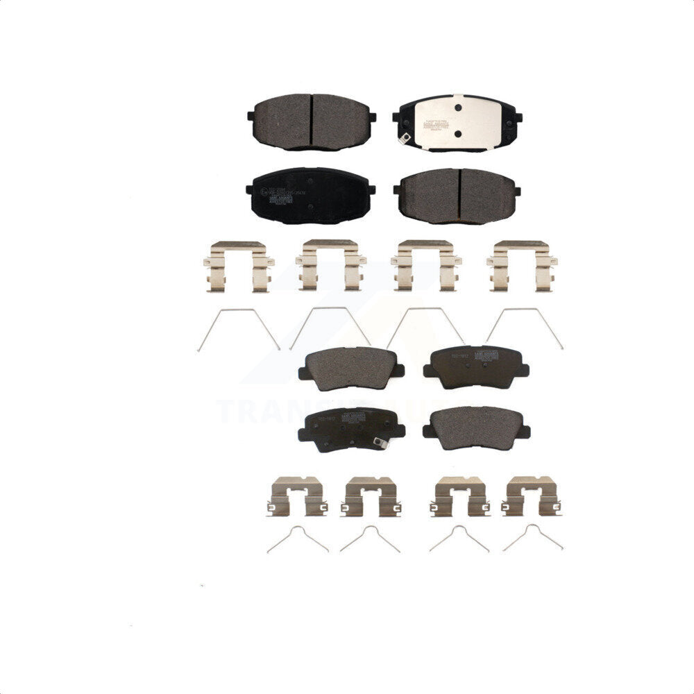 Front Rear Ceramic Brake Pads Kit For 2019 Kia Soul Naturally Aspirated KTC-100763