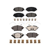 Front Rear Ceramic Brake Pads Kit For 2019 Toyota C-HR From 06 2018 Vehicles Manufactured In Japan KTC-100769