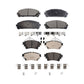 Front Rear Ceramic Brake Pads Kit For 2020 Toyota Highlander With Electric Parking KTC-100774