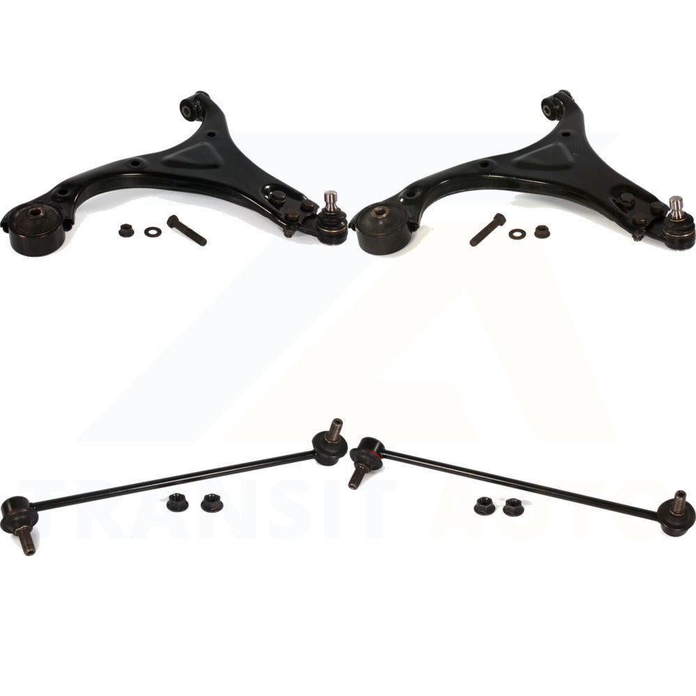 Front Suspension Control Arm And Ball Joint Assembly Stabilizer Bar Link Kit For 2012 Hyundai Sonata GL GLS 13.82" Center To Length KTR-100239
