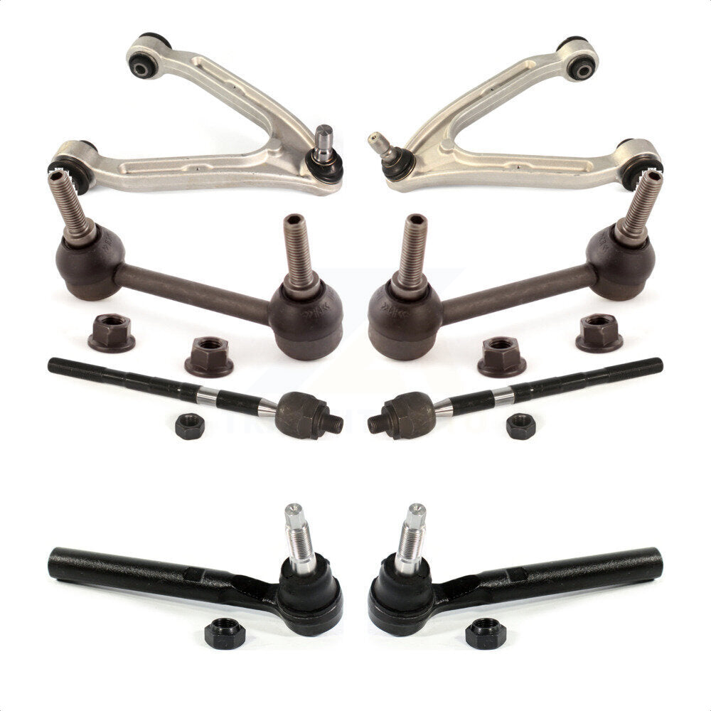 Front Suspension Control Arm And Ball Joint Assembly Steering Tie Rod End Stabilizer Bar Link Kit (8Pc) For Hummer H3 H3T KTR-100335