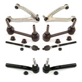 Front Suspension Control Arm And Ball Joint Assembly Steering Tie Rod End Stabilizer Bar Link Kit (8Pc) For Hummer H3 H3T KTR-100335