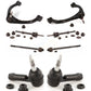 Front Suspension Control Arm And Ball Joint Assembly Steering Tie Rod End Stabilizer Bar Link Kit (8Pc) For Ram 1500 Dodge RWD KTR-100336