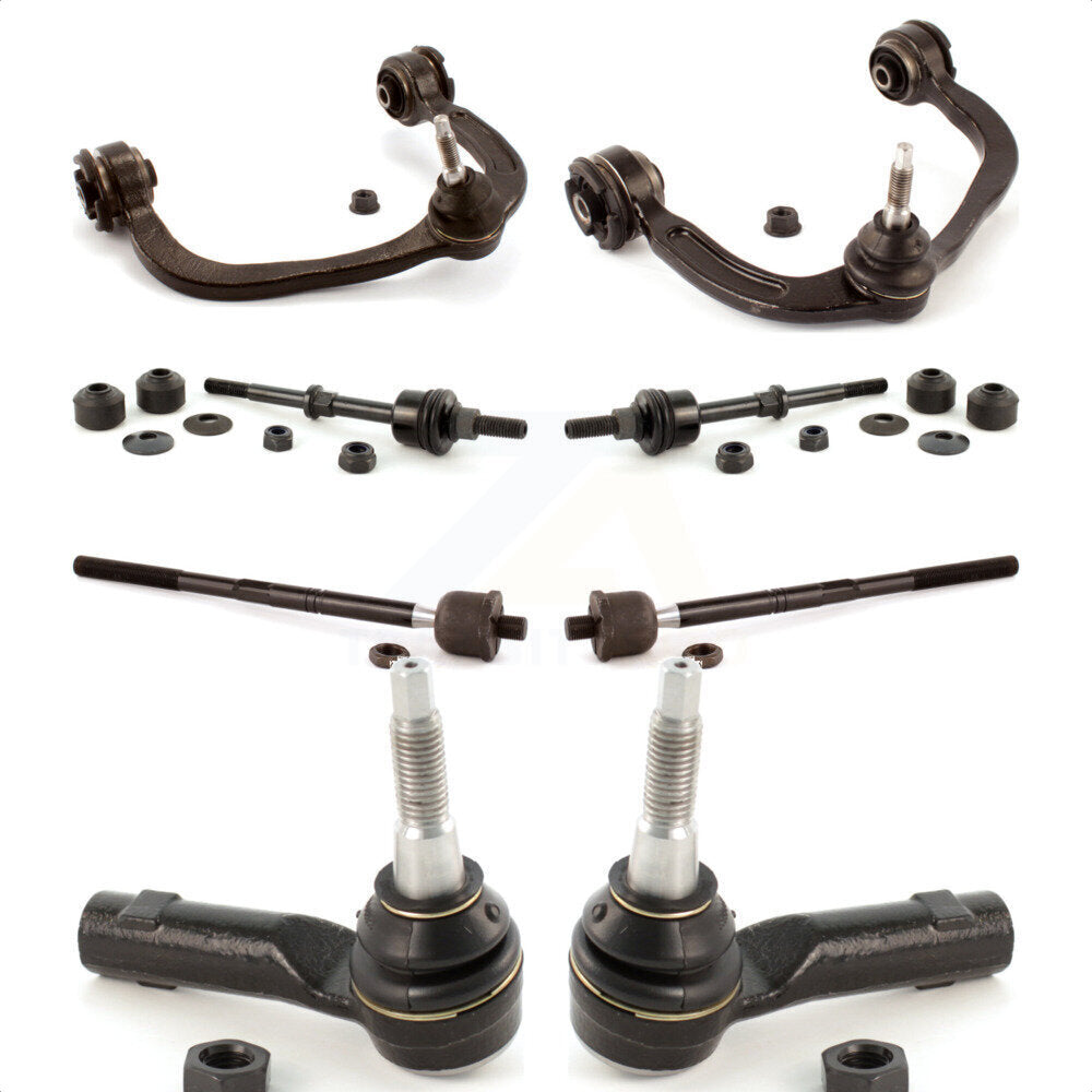 Front Suspension Control Arm And Ball Joint Assembly Steering Tie Rod End Stabilizer Bar Link Kit (8Pc) For Ford F-150 Lincoln Mark LT RWD KTR-100353