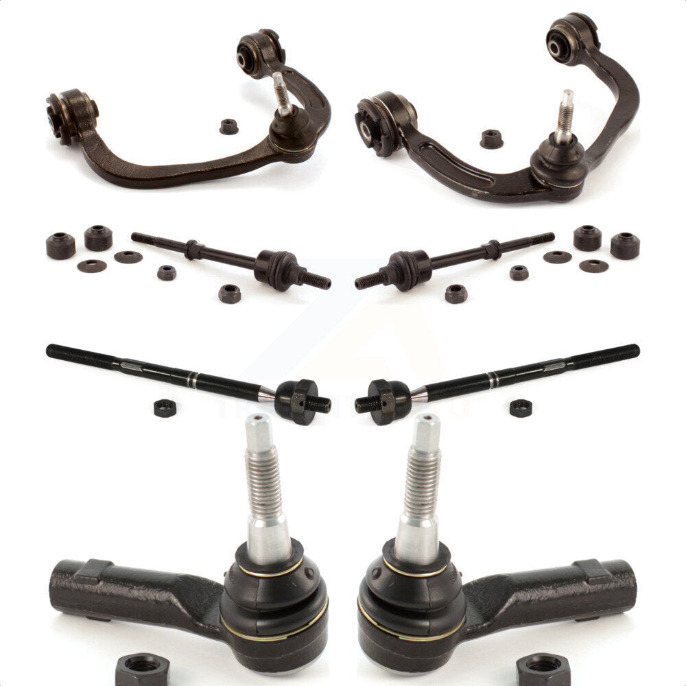 Front Suspension Control Arm And Ball Joint Assembly Steering Tie Rod End Stabilizer Bar Link Kit (8Pc) For Ford F-150 Lincoln Mark LT 4WD KTR-100355