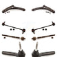 Front Suspension Control Arm And Ball Joint Assembly Steering Tie Rod End Stabilizer Bar Link Kit (8Pc) For Jeep Patriot Compass Dodge Caliber KTR-100360