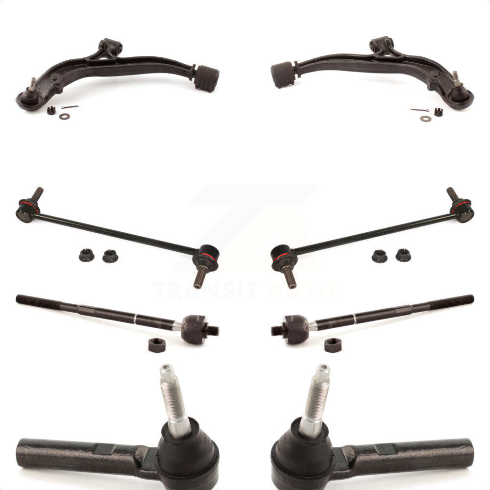 Front Suspension Control Arm And Ball Joint Assembly Steering Tie Rod End Stabilizer Bar Link Kit (8Pc) For Dodge Chrysler Grand Caravan Town & Country Voyager KTR-100362