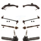 Front Suspension Control Arm And Ball Joint Assembly Steering Tie Rod End Stabilizer Bar Link Kit (8Pc) For 2005-2007 Dodge Grand Caravan Chrysler Town & Country KTR-100363